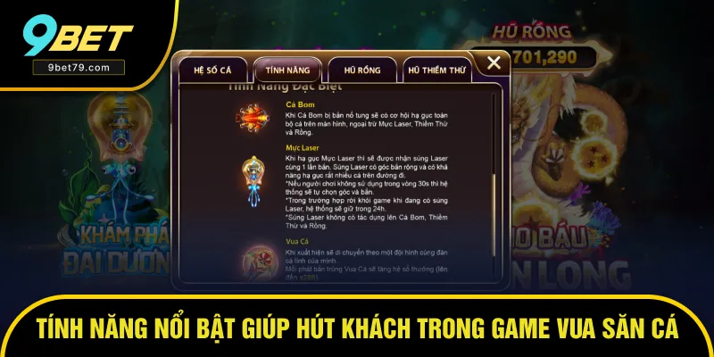 Tính năng nổi bật trong game cực thú vị Tính năng nổi bật trong game cực thú vị